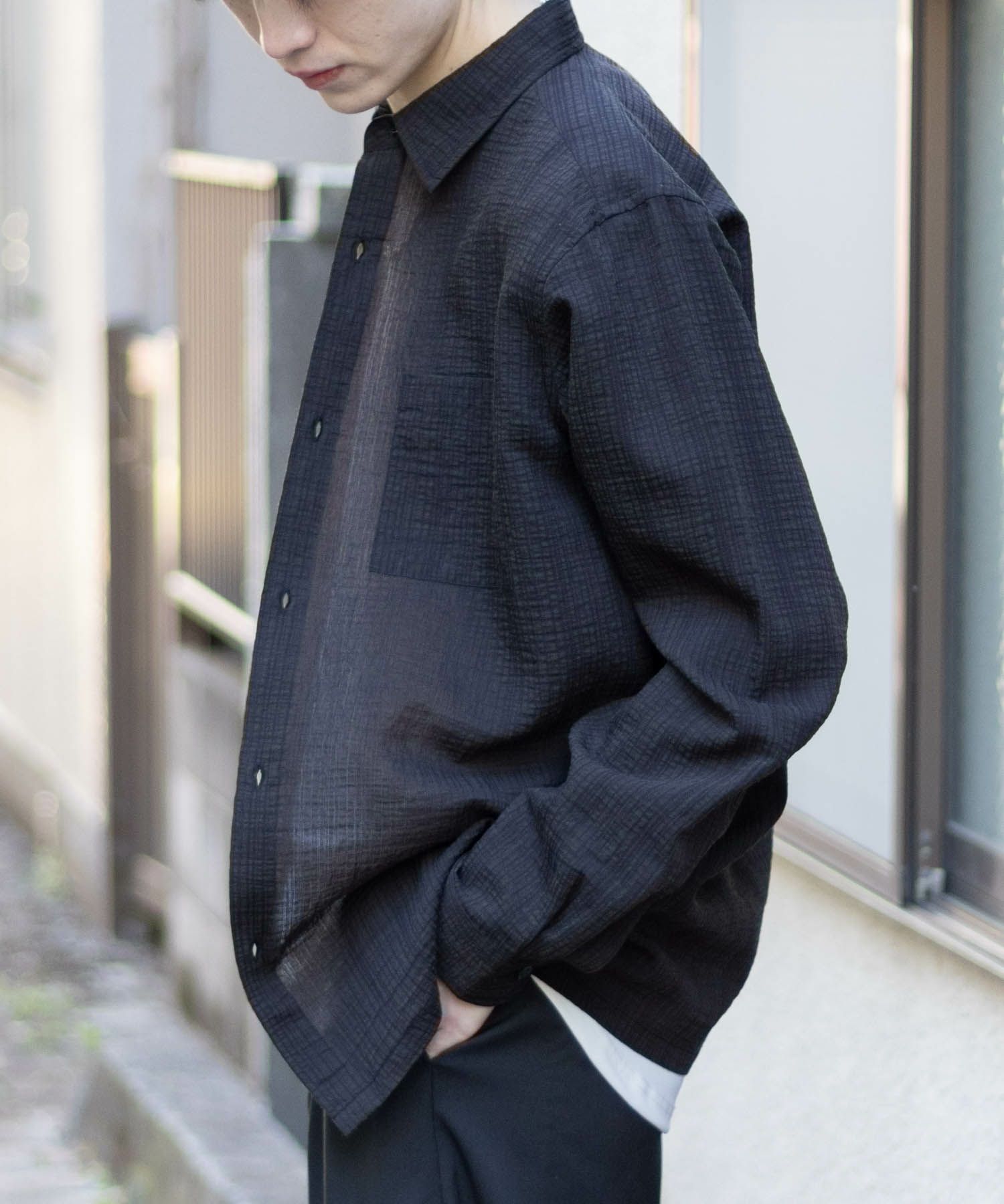 MOSSIMO シアジャガードシャツ メンズ