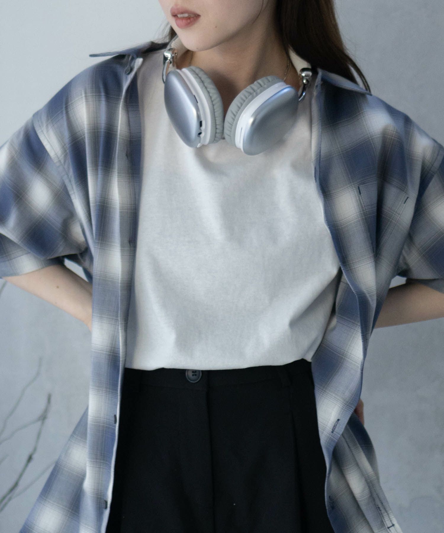 MOSSIMO オンブレチェックシャツ メンズ商品画像-6