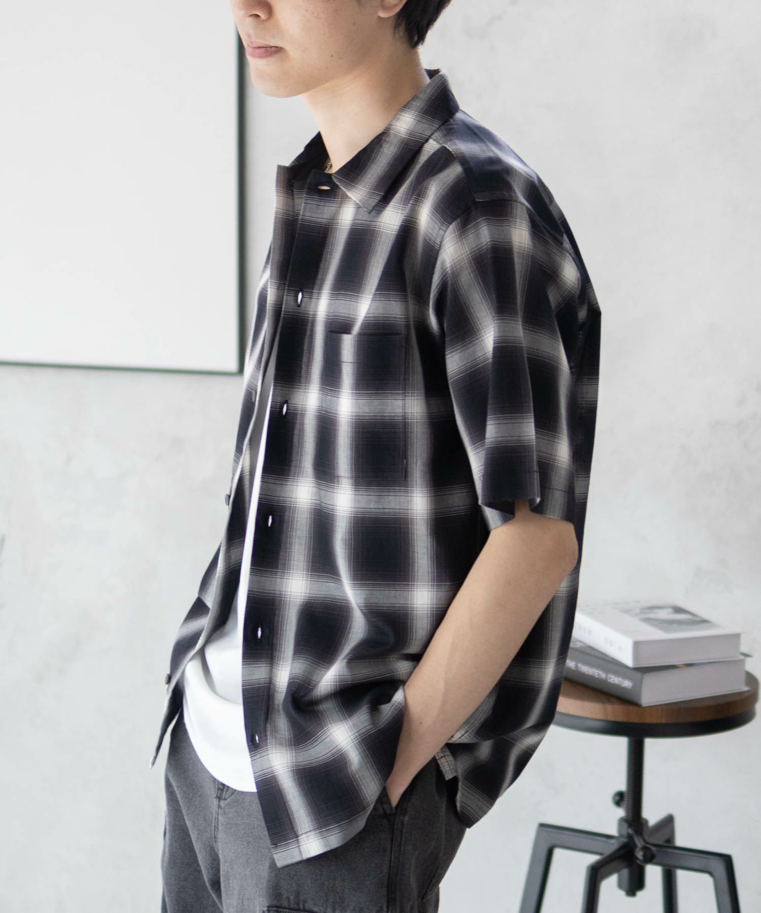 MOSSIMO  オンブレチェックシャツ メンズ商品サムネイル-10