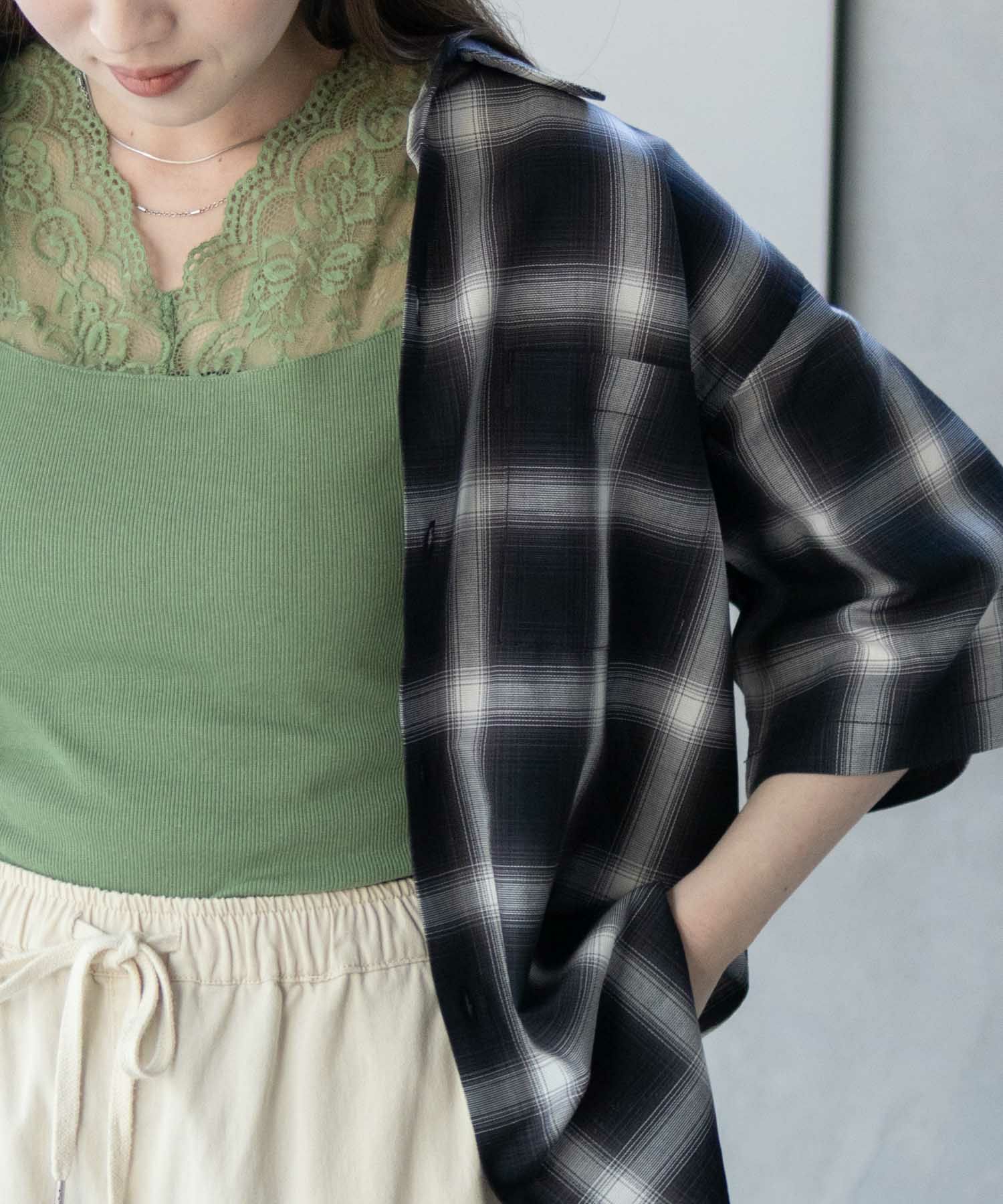 MOSSIMO オンブレチェックシャツ メンズ商品画像-13