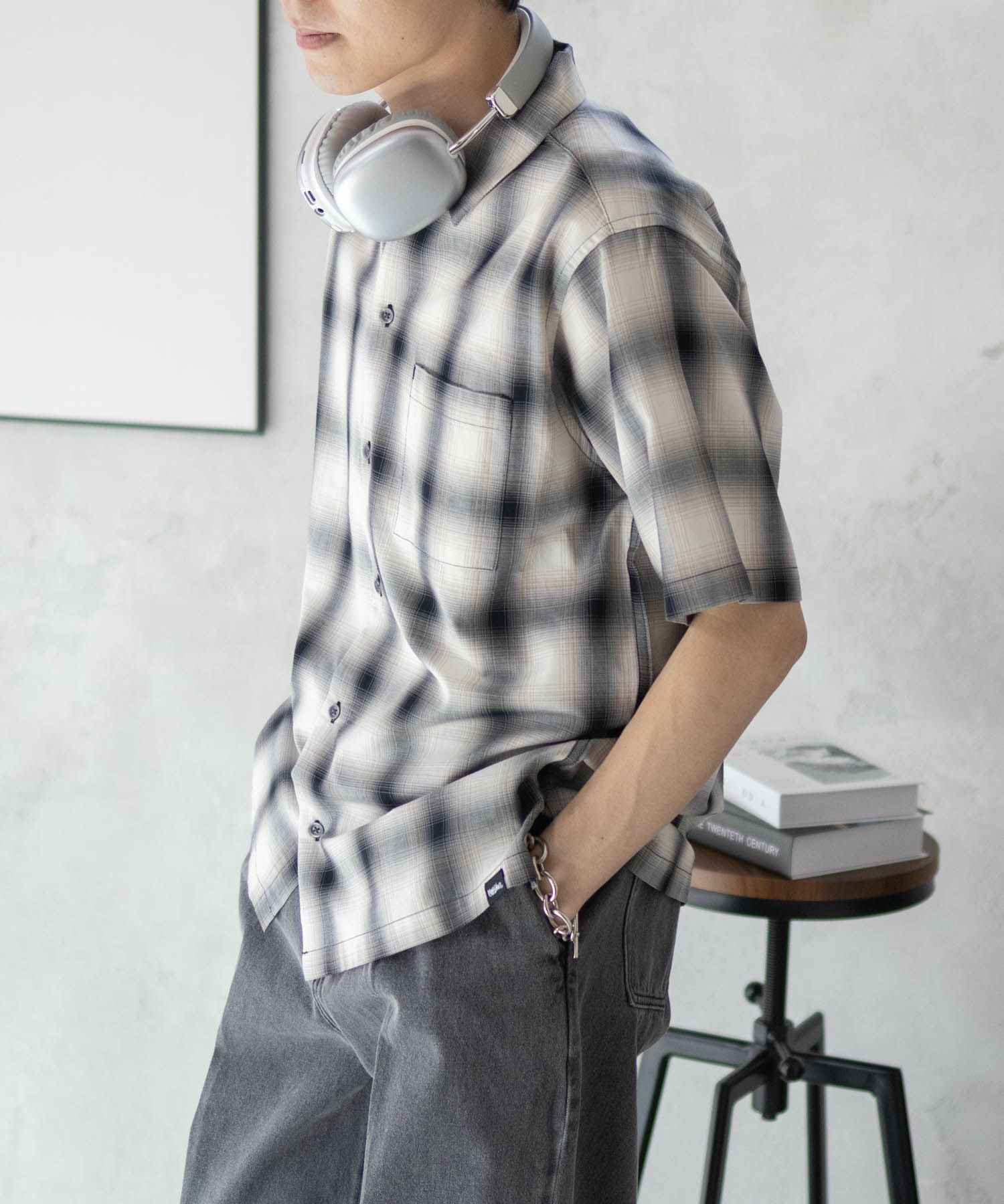 MOSSIMO オンブレチェックシャツ メンズ商品画像-15