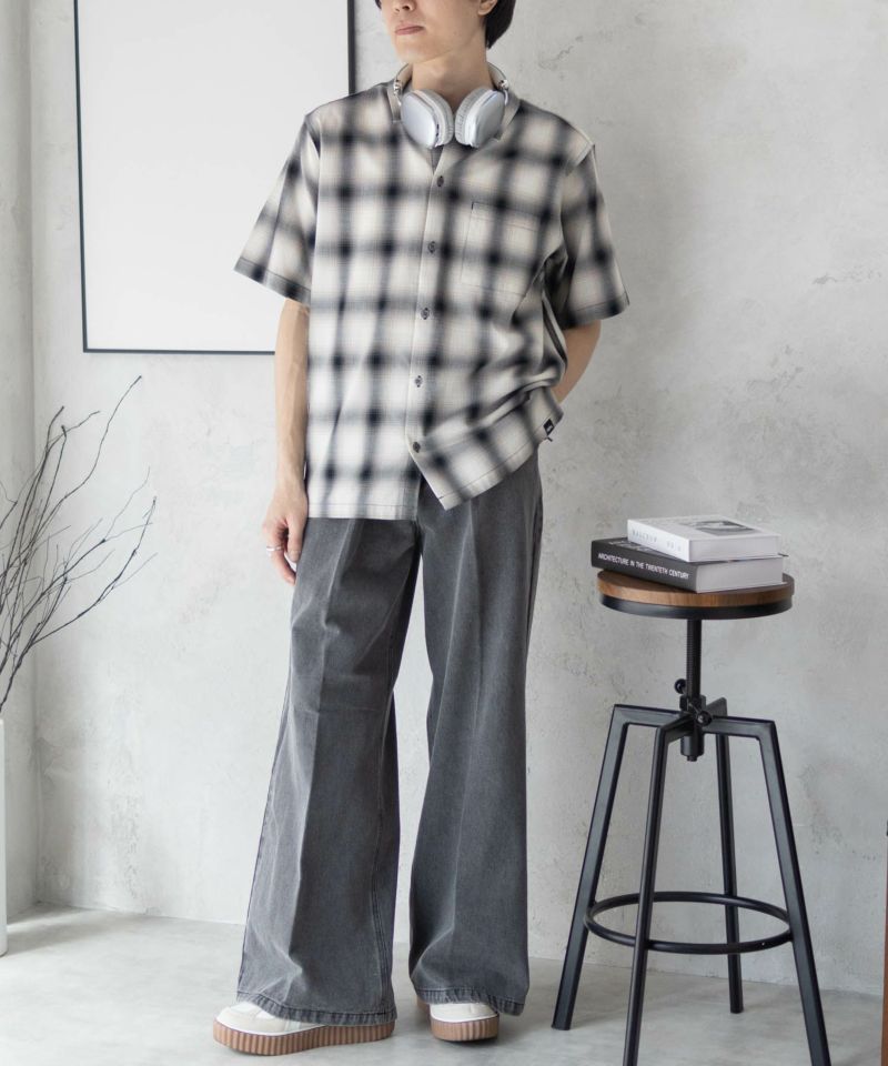 MOSSIMO オンブレチェックシャツ メンズ商品画像-19