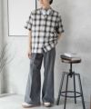 MOSSIMO オンブレチェックシャツ メンズ商品サムネイル-19