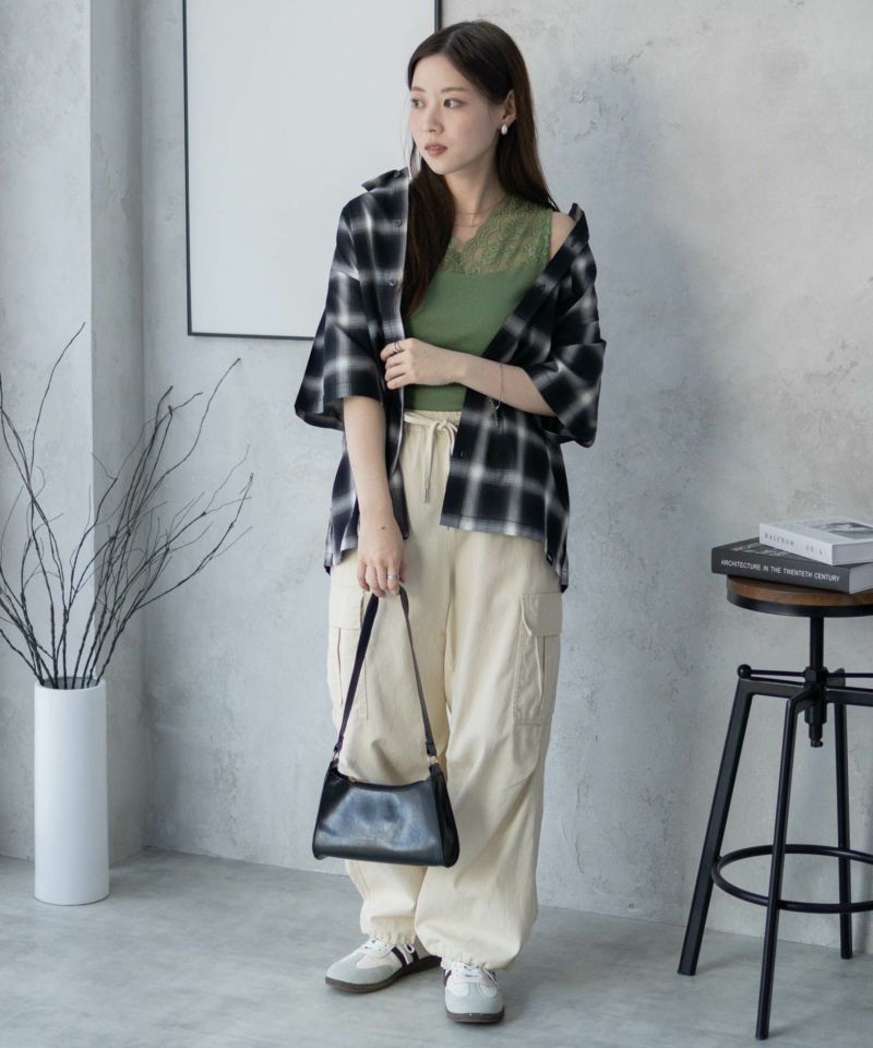 MOSSIMO オンブレチェックシャツ メンズ商品画像-36