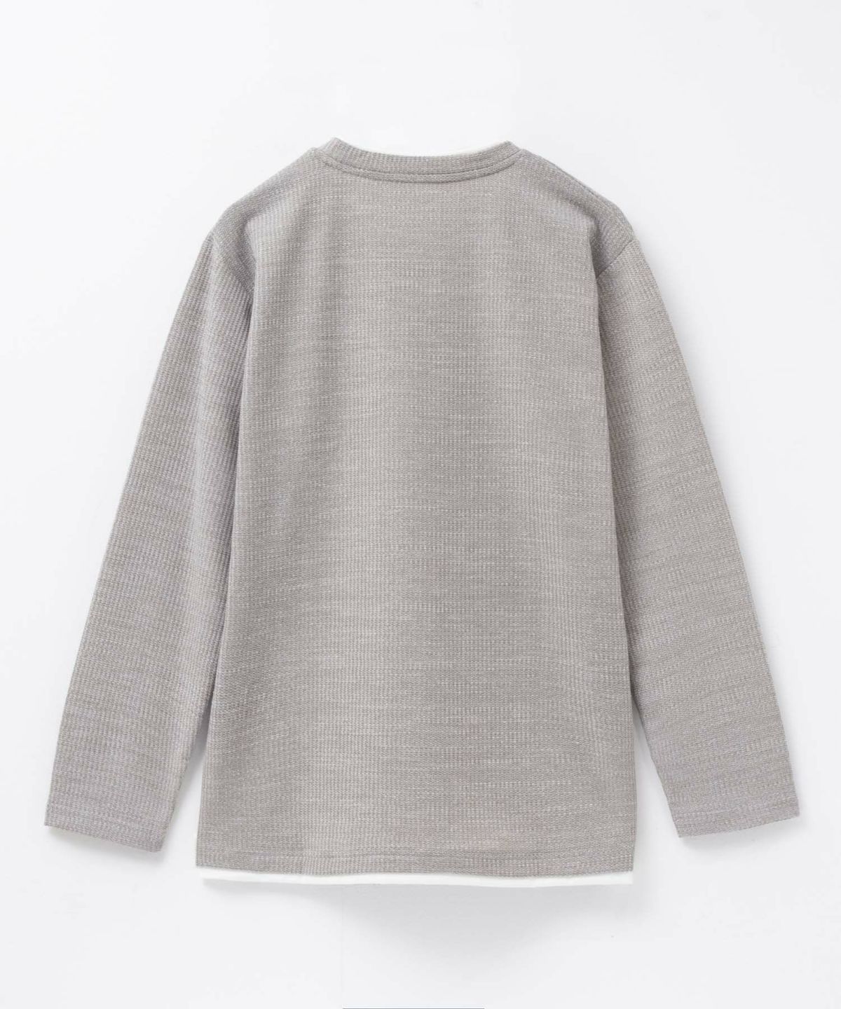 NAVY メランジレイヤーTシャツ メンズ