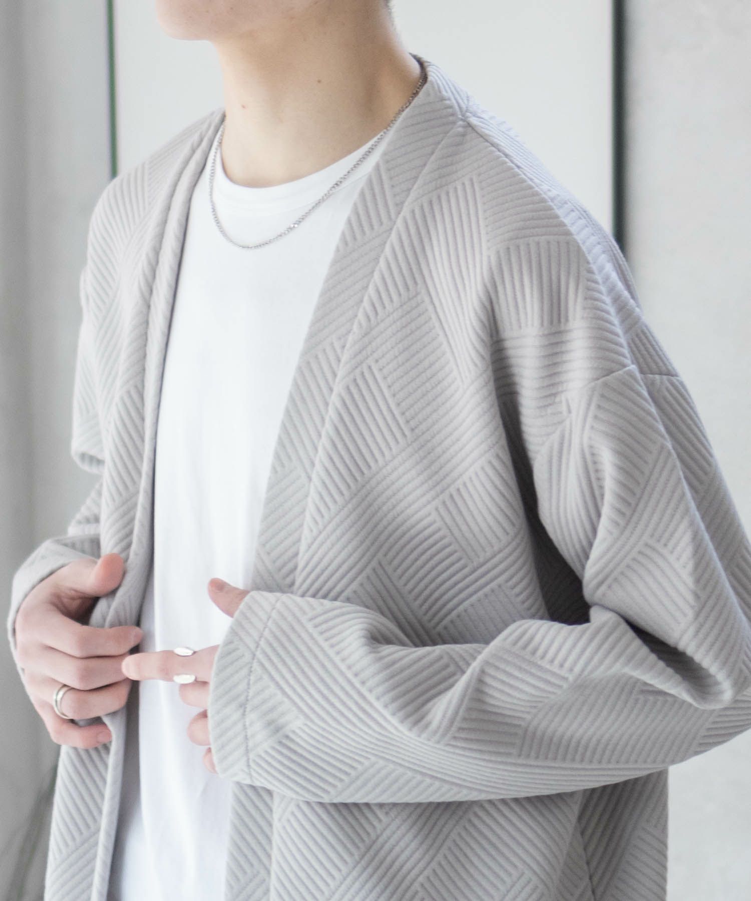 URBAN COLLECTION  膨れジャガードカーディガン メンズ商品サムネイル-13