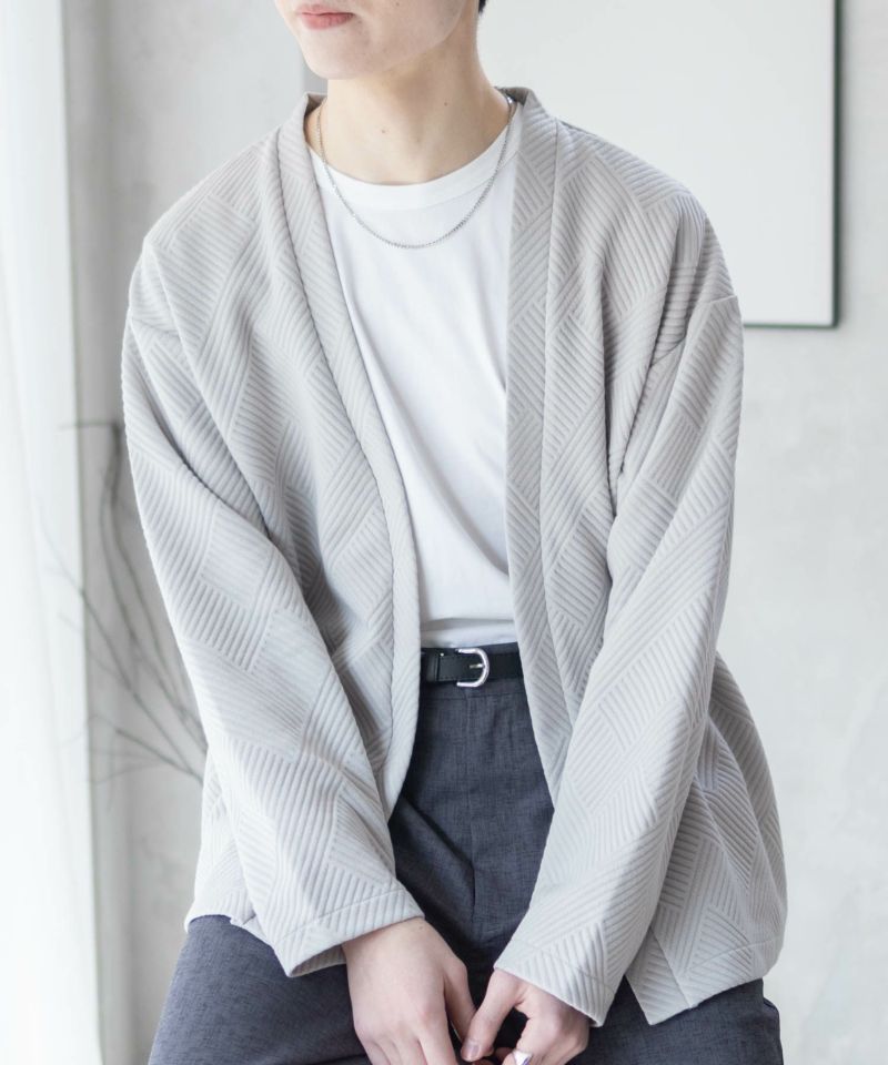 URBAN COLLECTION  膨れジャガードカーディガン メンズ商品画像-14