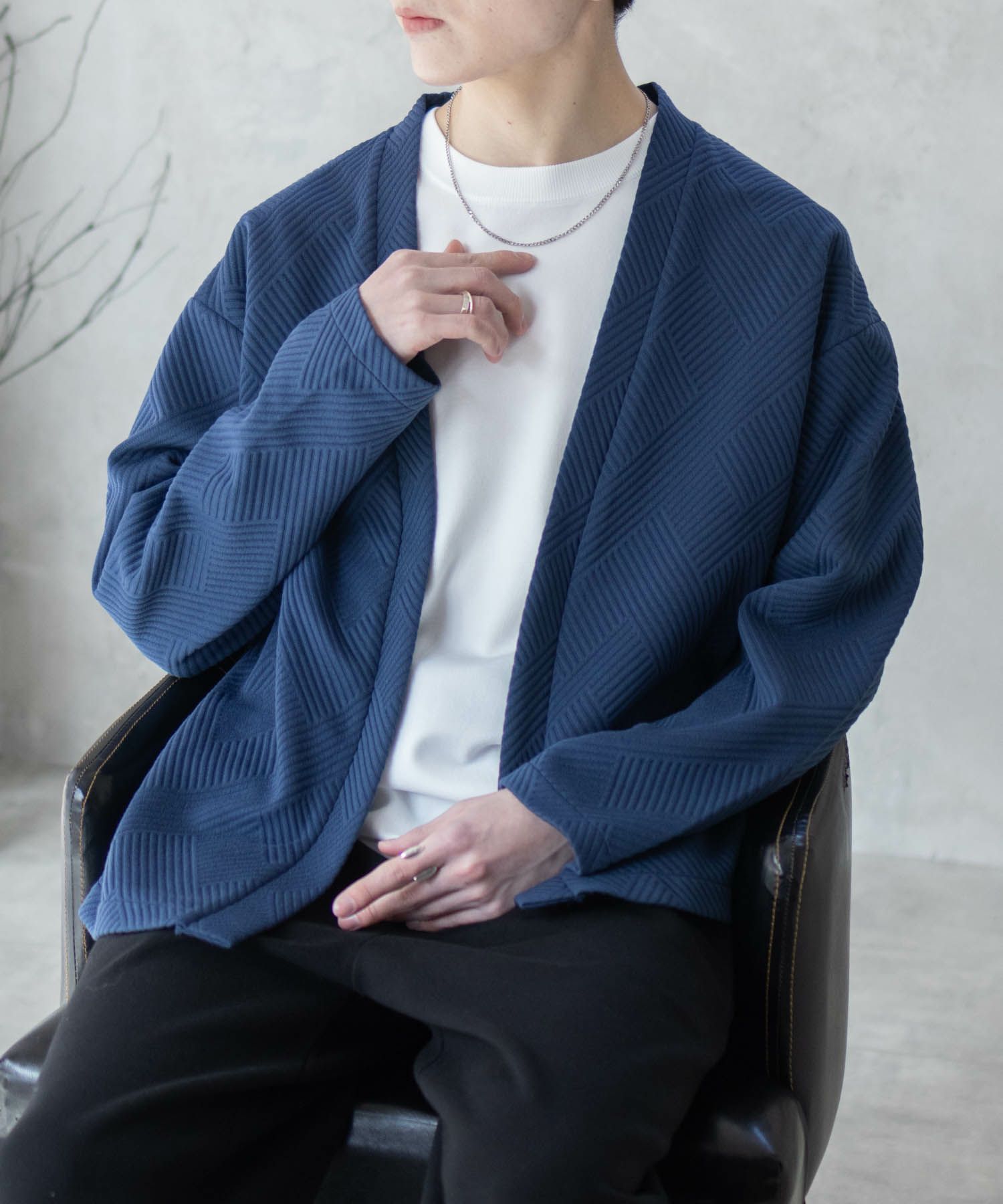 URBAN COLLECTION  膨れジャガードカーディガン メンズ商品サムネイル-16