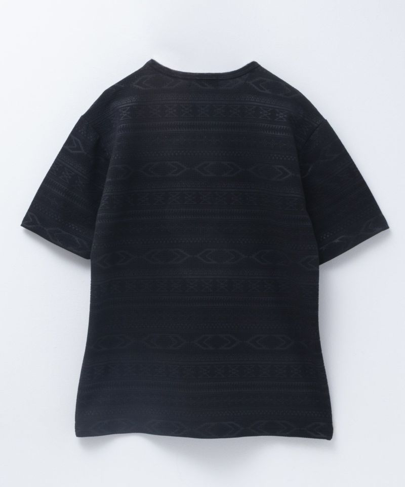 MOSSIMO  オルテガ柄ジャガードVネックTシャツ メンズ メール便 対応商品商品画像-2