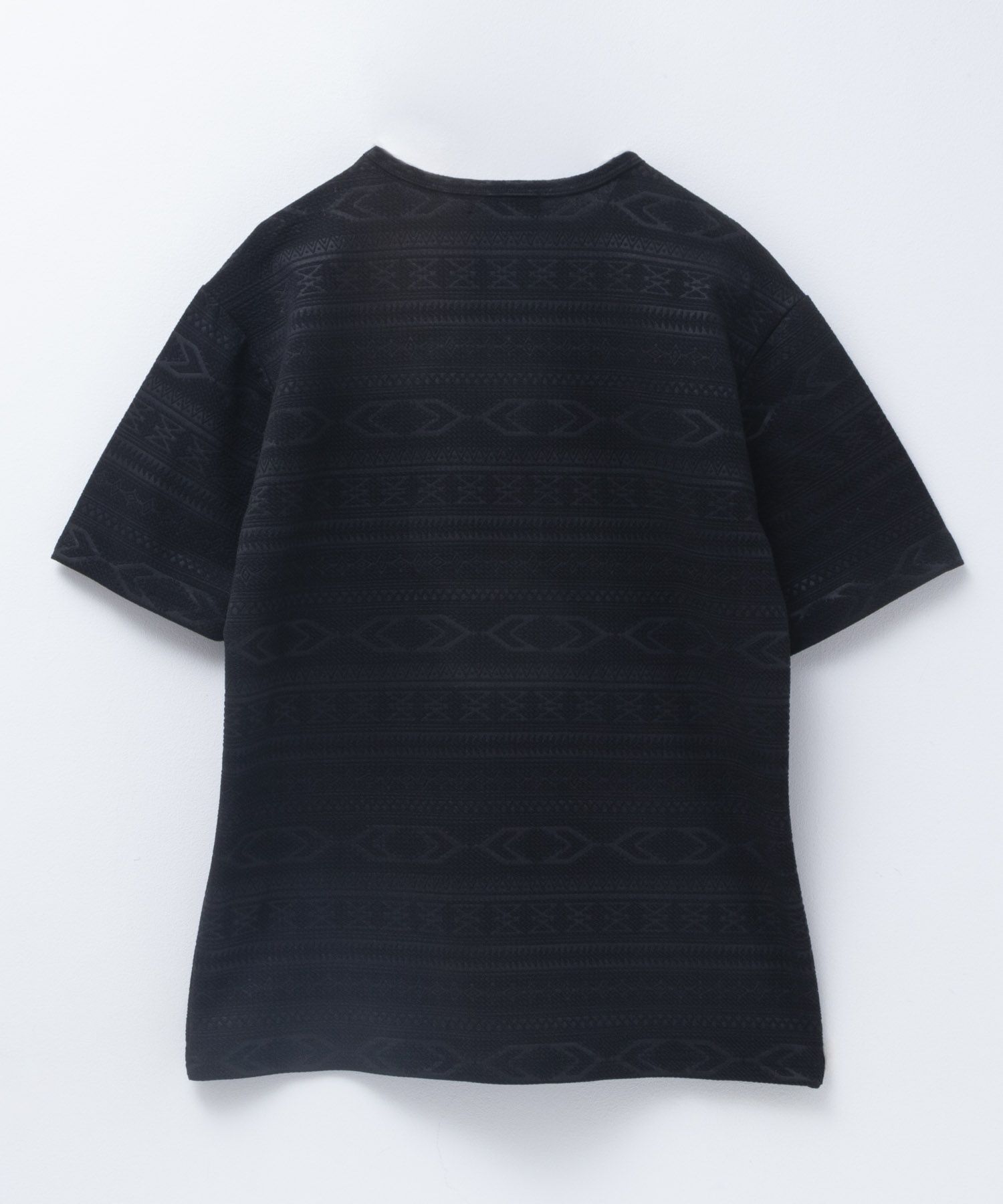 MOSSIMO オルテガ柄ジャガードVネックTシャツ メンズ ネコポス 対応商品