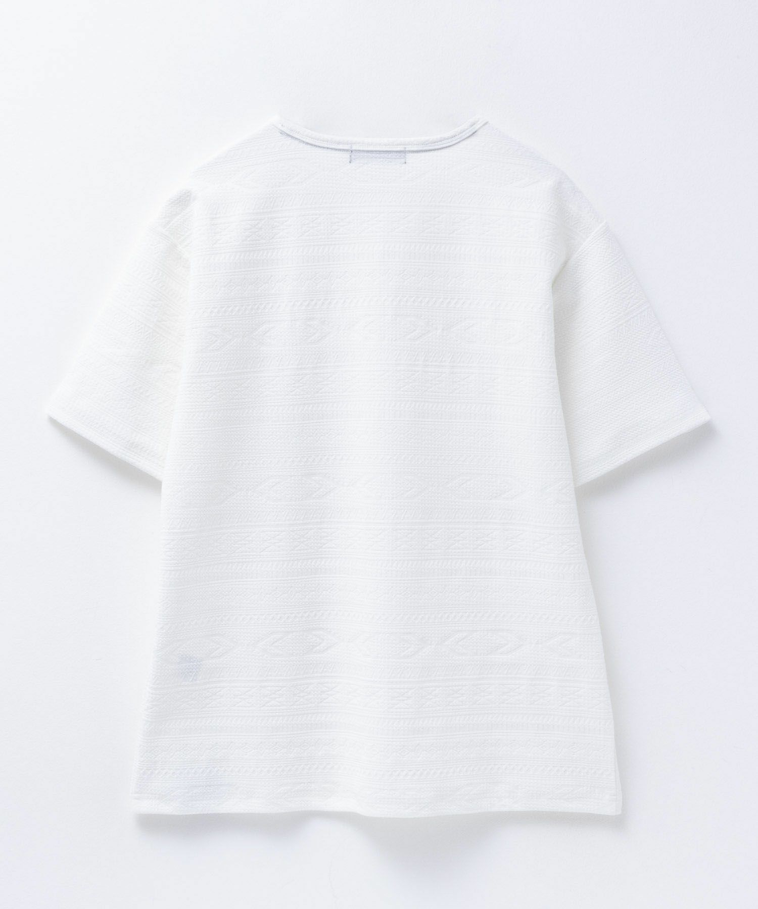 MOSSIMO オルテガ柄ジャガードVネックTシャツ メンズ ネコポス 対応商品