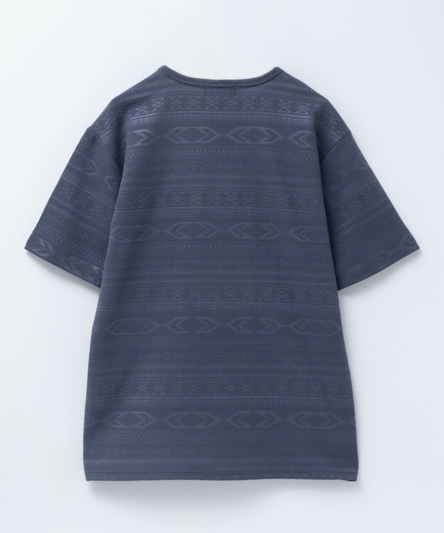 MOSSIMO オルテガ柄ジャガードVネックTシャツ メンズ ネコポス 対応商品