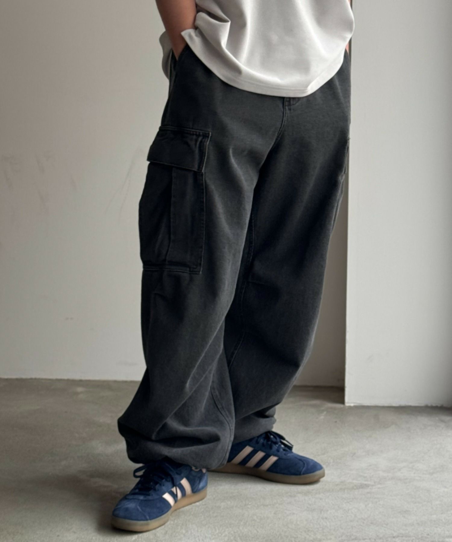 NAVY デニムカーゴパンツ メンズ