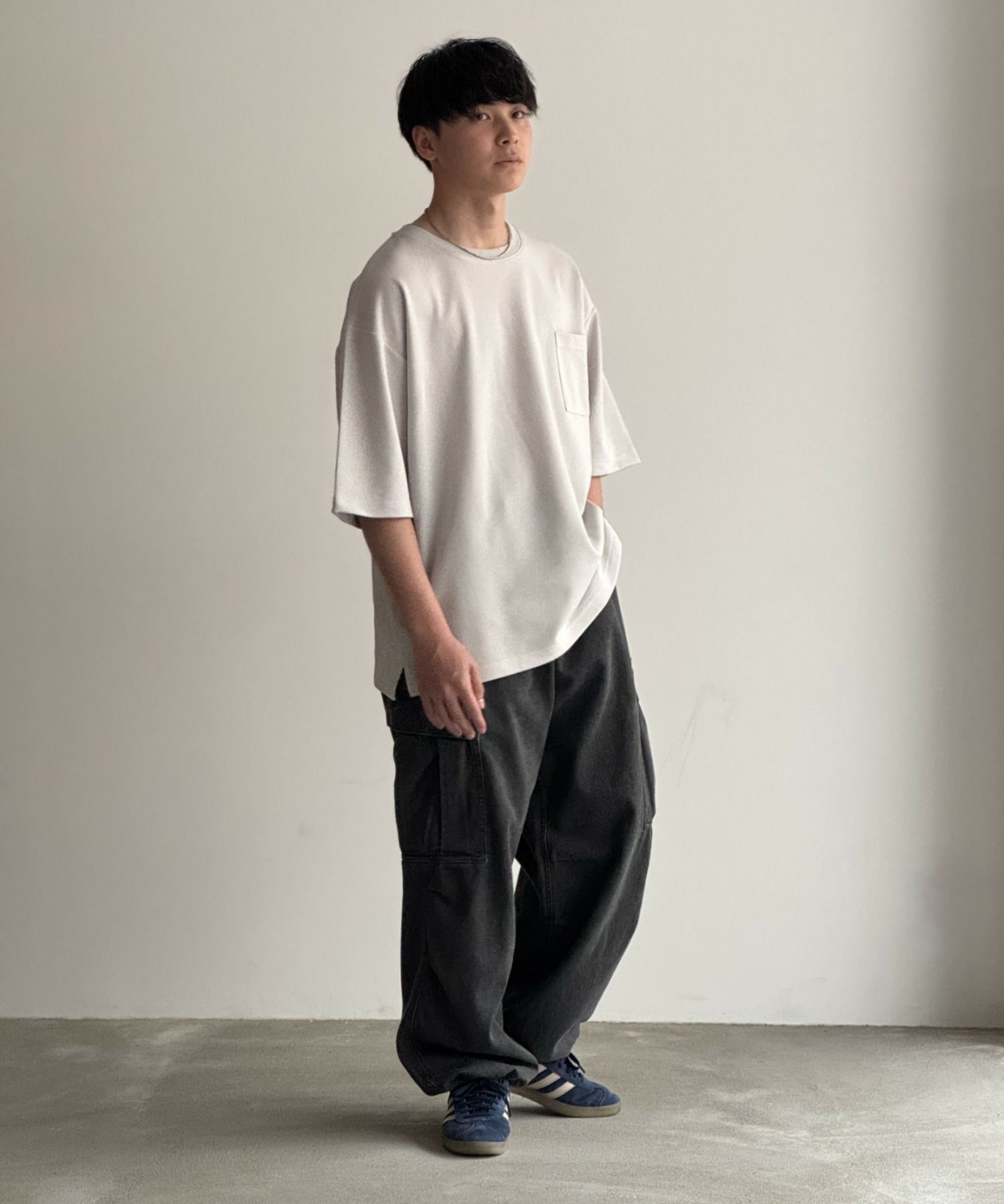 NAVY デニムカーゴパンツ メンズ