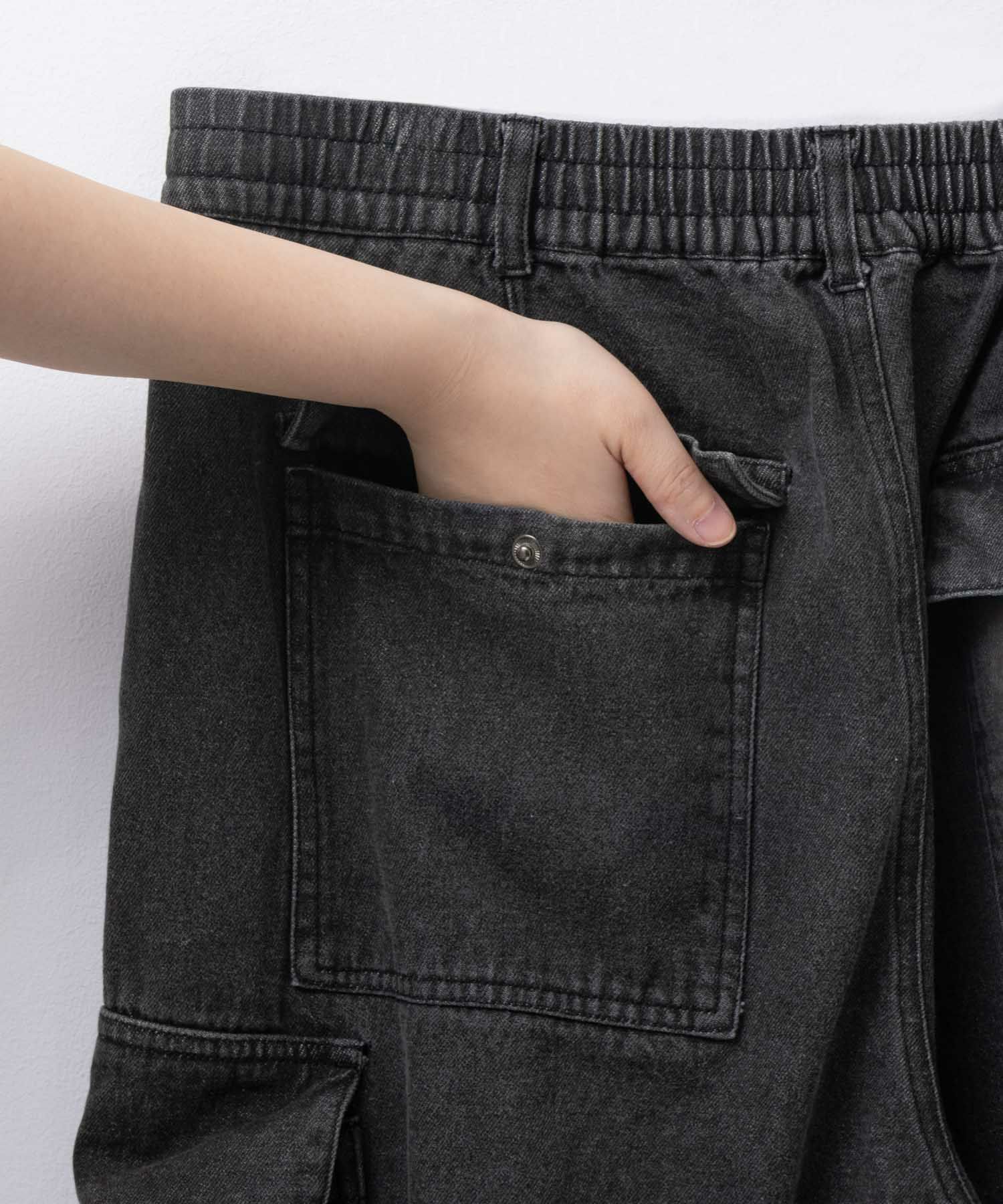 NAVY デニムカーゴパンツ メンズ