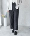 nAvy ハイウエストワイドストレートパンツ レディース