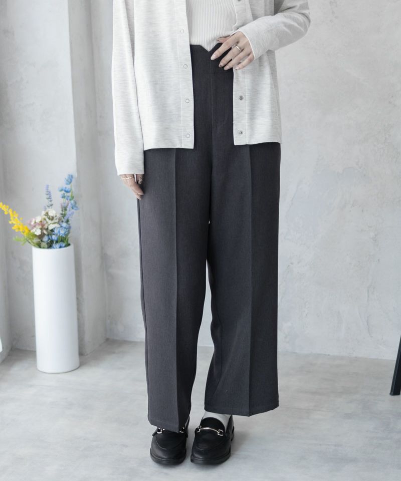 nAvy  ハイウエストワイドストレートパンツ レディース商品画像-5