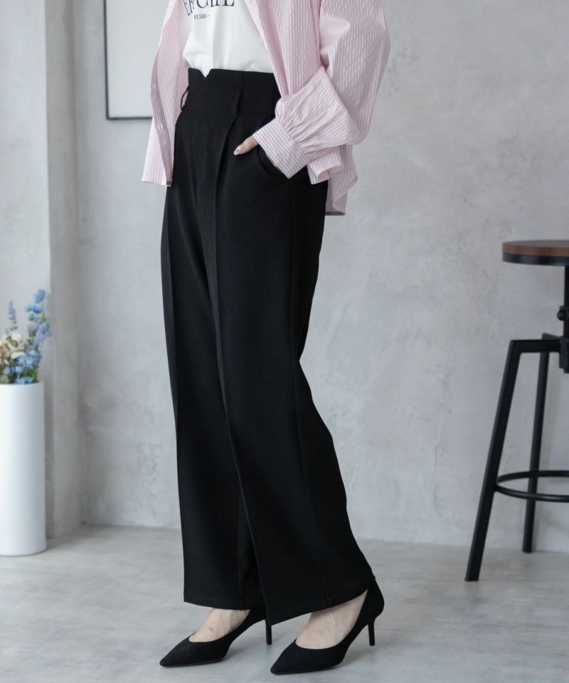 nAvy  ハイウエストワイドストレートパンツ レディース商品画像-11