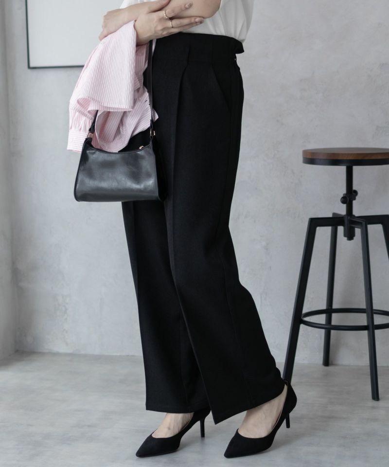 nAvy ハイウエストワイドストレートパンツ レディース商品画像-13