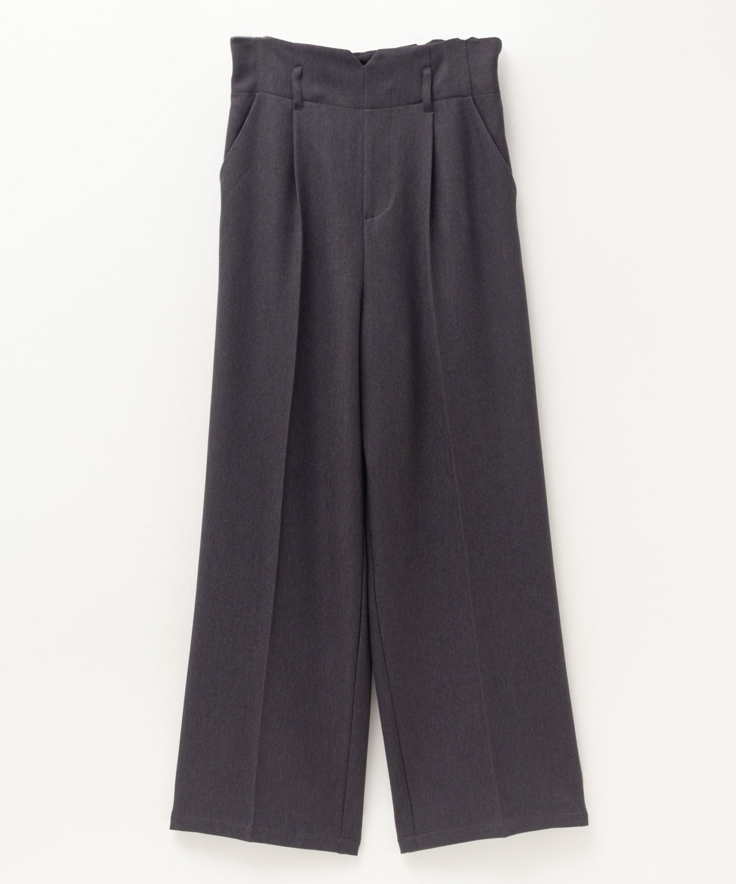 nAvy ハイウエストワイドストレートパンツ レディース