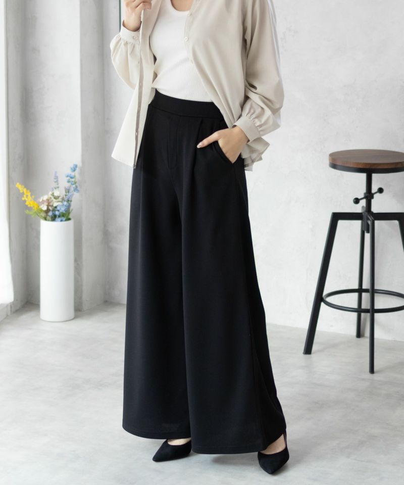 nAvy ジョーゼットワイドパンツ レディース商品画像-2