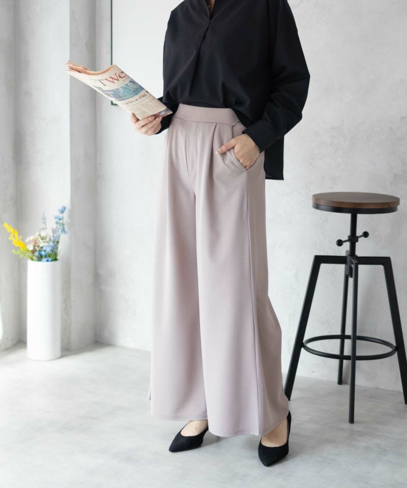 nAvy ジョーゼットワイドパンツ レディース商品画像-6