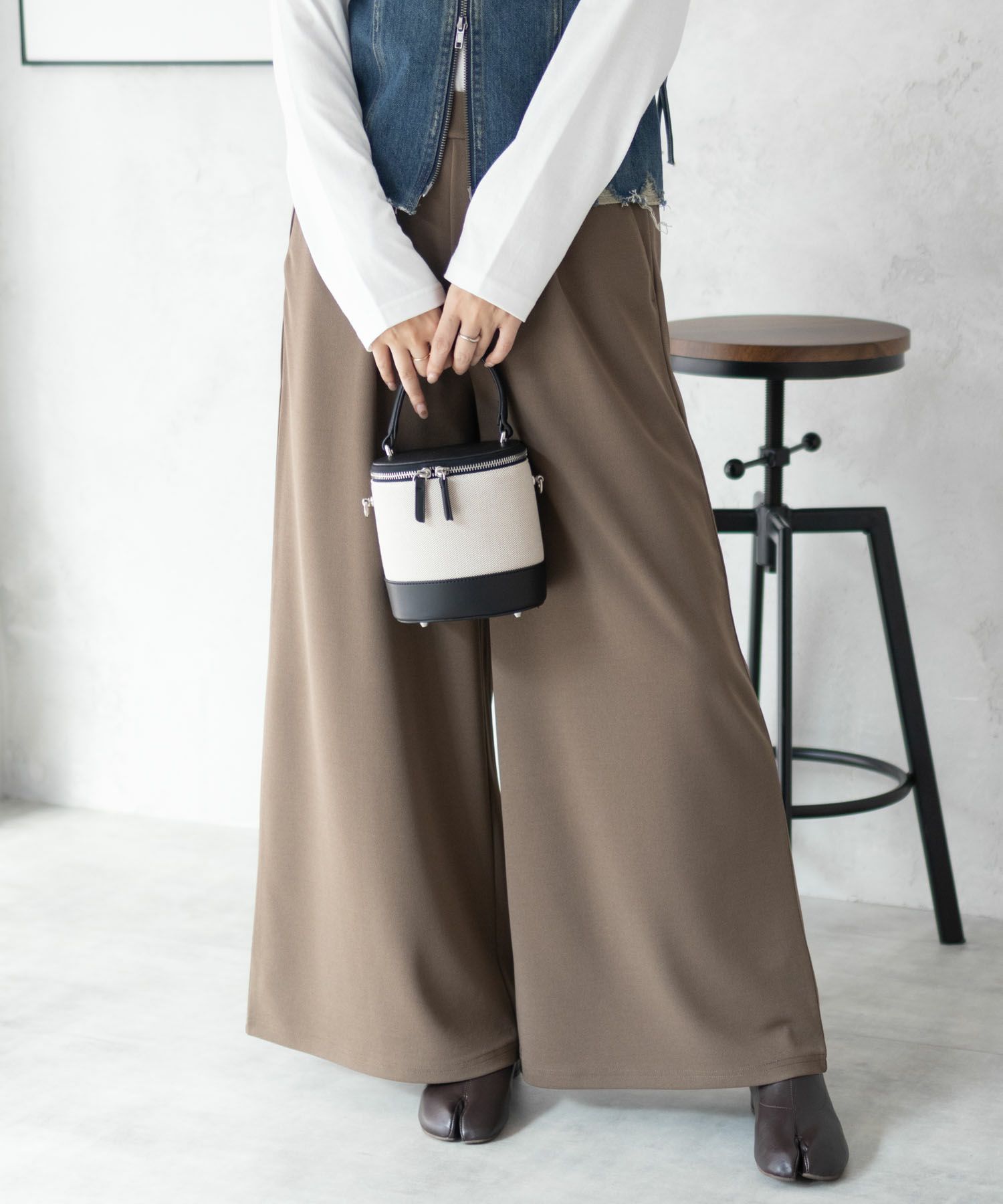 nAvy ジョーゼットワイドパンツ レディース