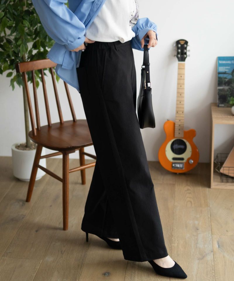 nAvy ストレッチワイドパンツ レディース