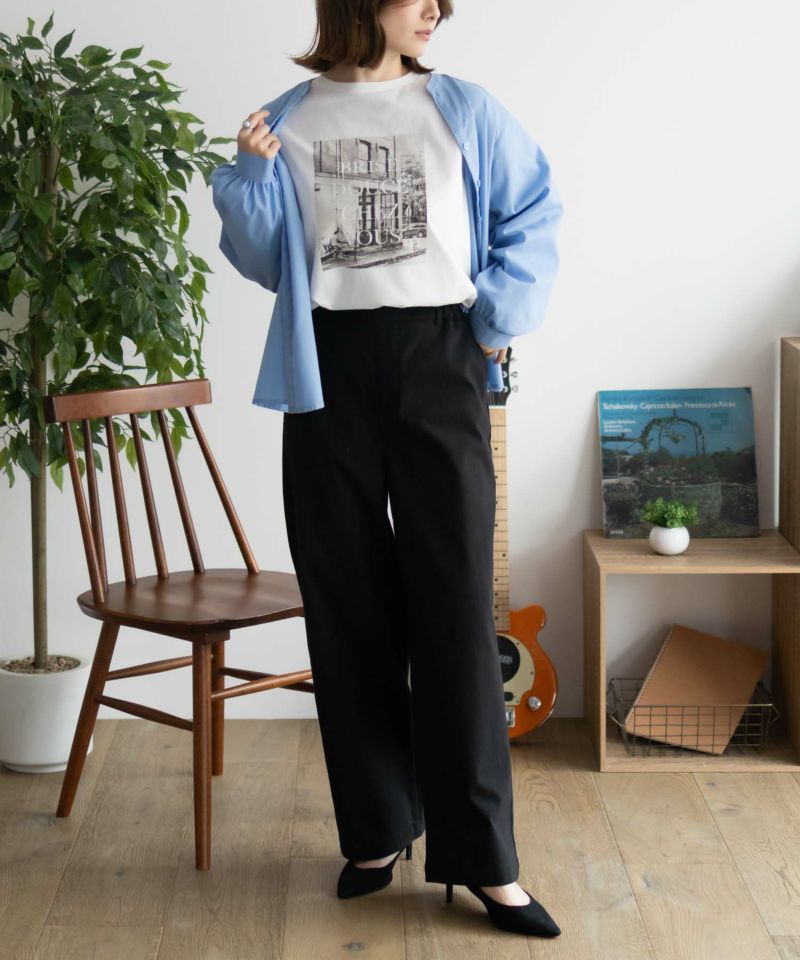 nAvy ストレッチワイドパンツ レディース
