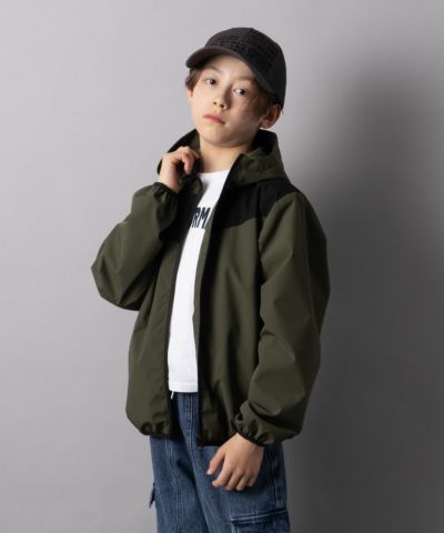 NAVY  シャットアウター 裏メッシュジップパーカー キッズ
