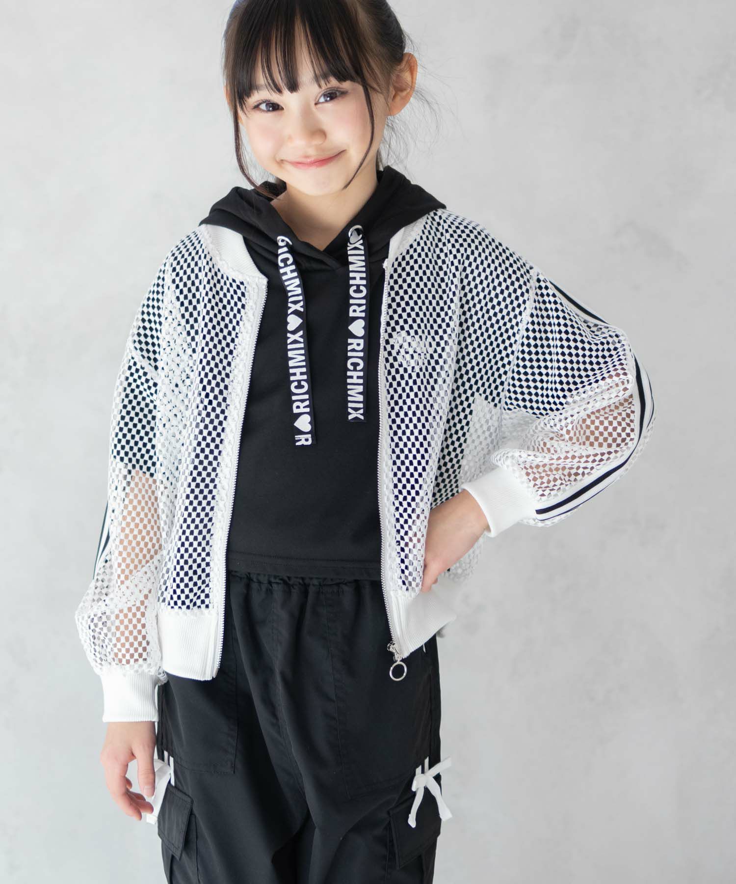 RICH MIX  メッシュブルゾン キッズ商品画像-3