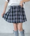 RICH MIX  チェックレースアップスカート キッズ商品サムネイル-1
