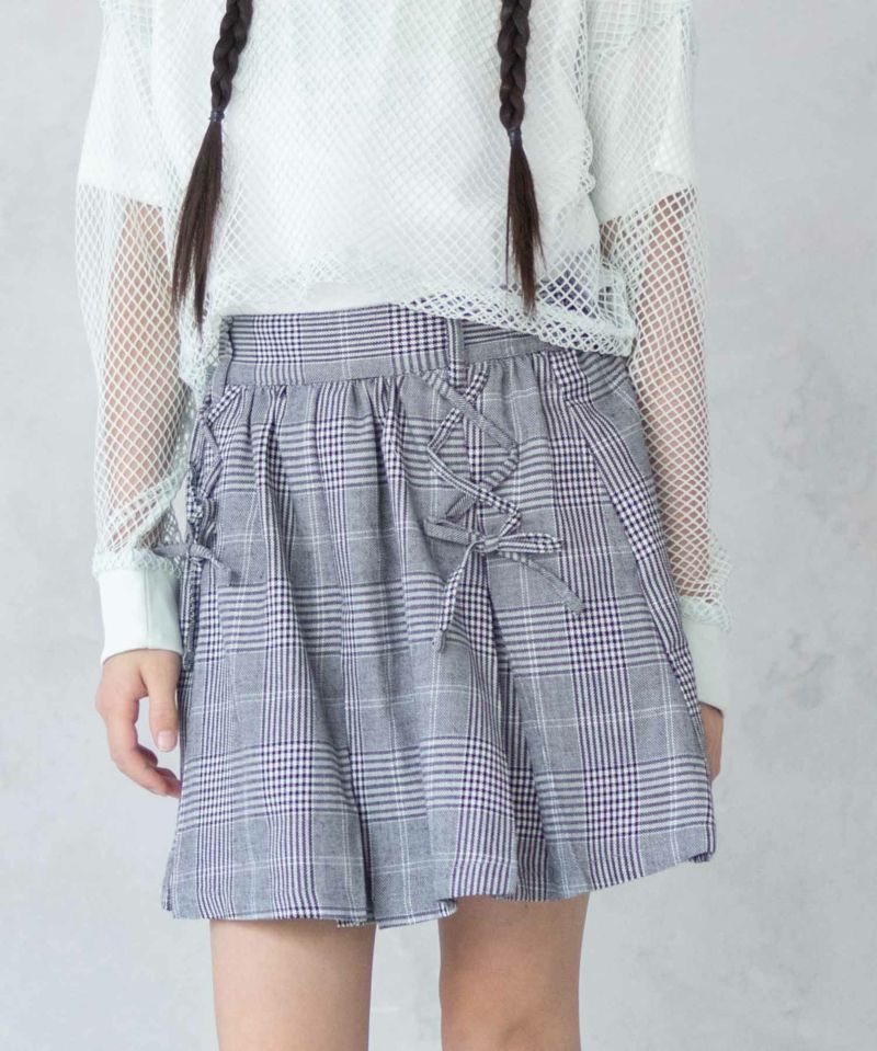 RICH MIX チェックレースアップスカート キッズ商品画像-2