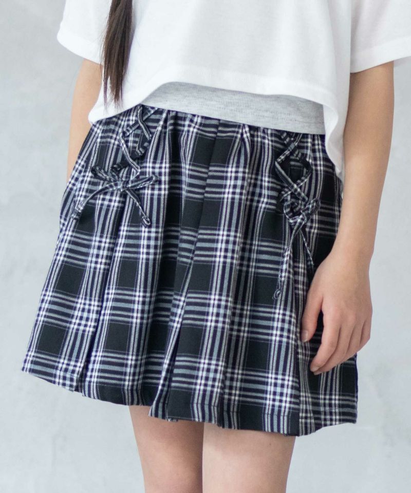 RICH MIX  チェックレースアップスカート キッズ商品画像-3