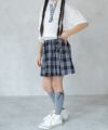 RICH MIX  チェックレースアップスカート キッズ商品サムネイル-5