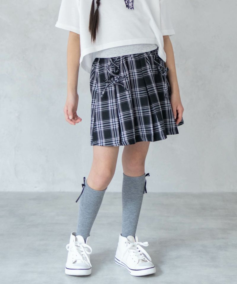 RICH MIX  チェックレースアップスカート キッズ商品画像-6