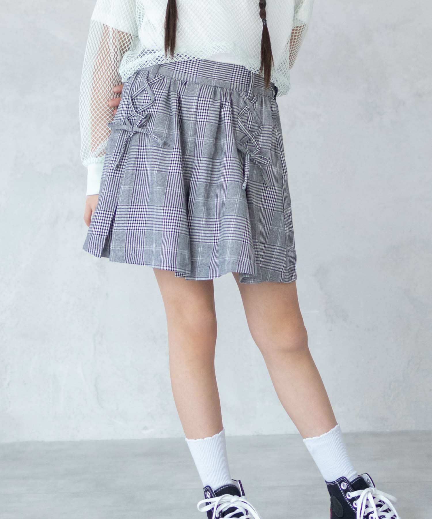 RICH MIX  チェックレースアップスカート キッズ商品画像-14