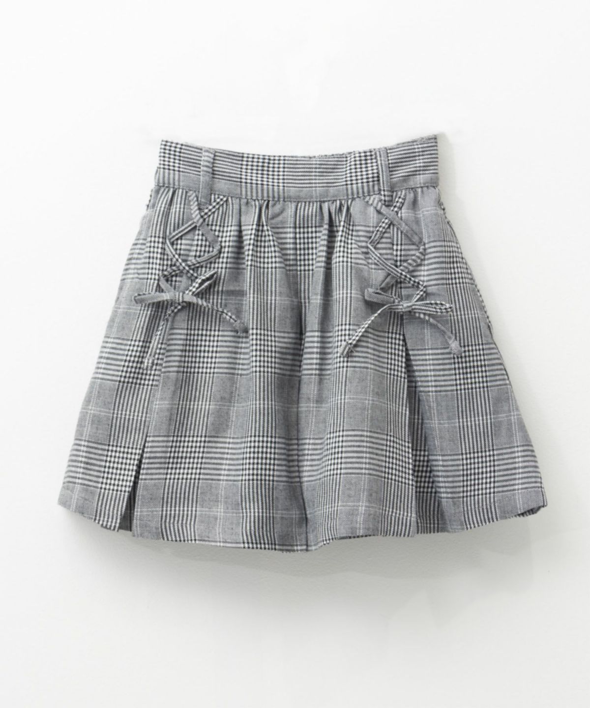 RICH MIX チェックレースアップスカート キッズ
