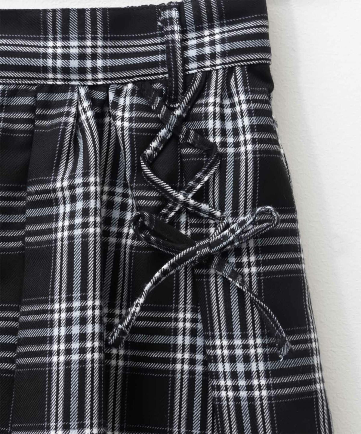 RICH MIX チェックレースアップスカート キッズ