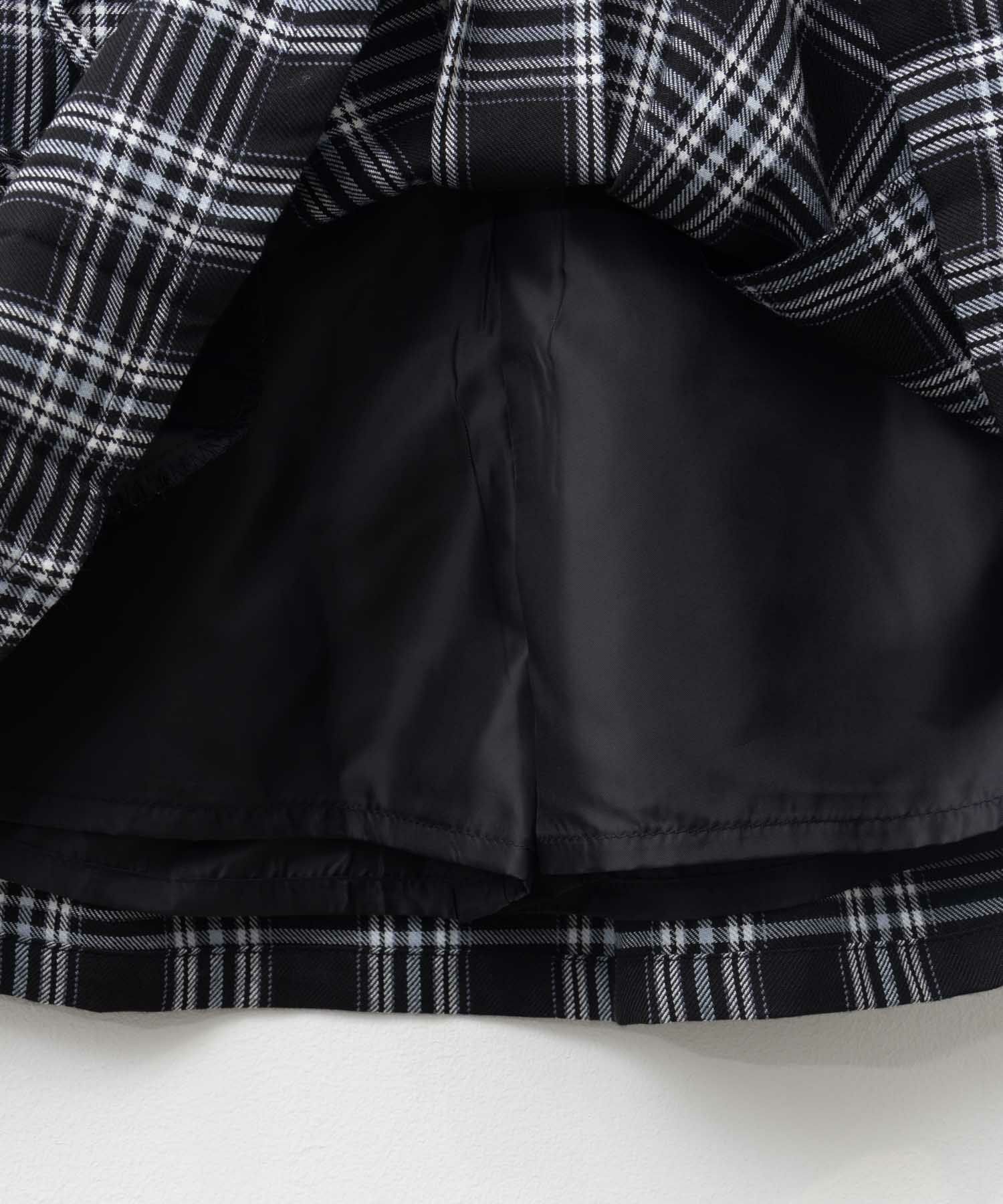 RICH MIX チェックレースアップスカート キッズ