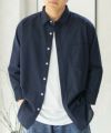 NAVY COOLMAX リネン七分袖シャツ メンズ商品サムネイル-22