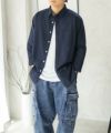 NAVY COOLMAX リネン七分袖シャツ メンズ商品サムネイル-23
