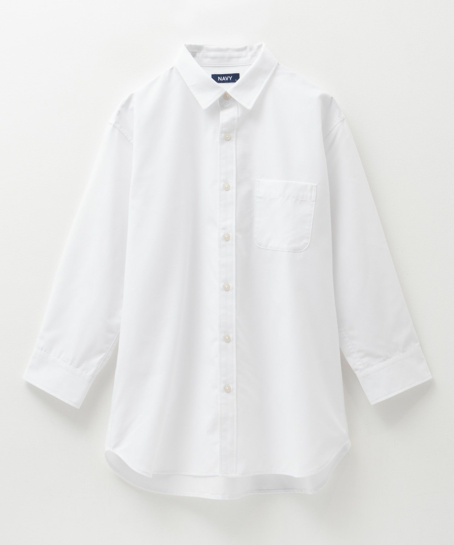 NAVY COOLMAX リネン七分袖シャツ メンズ商品画像-27