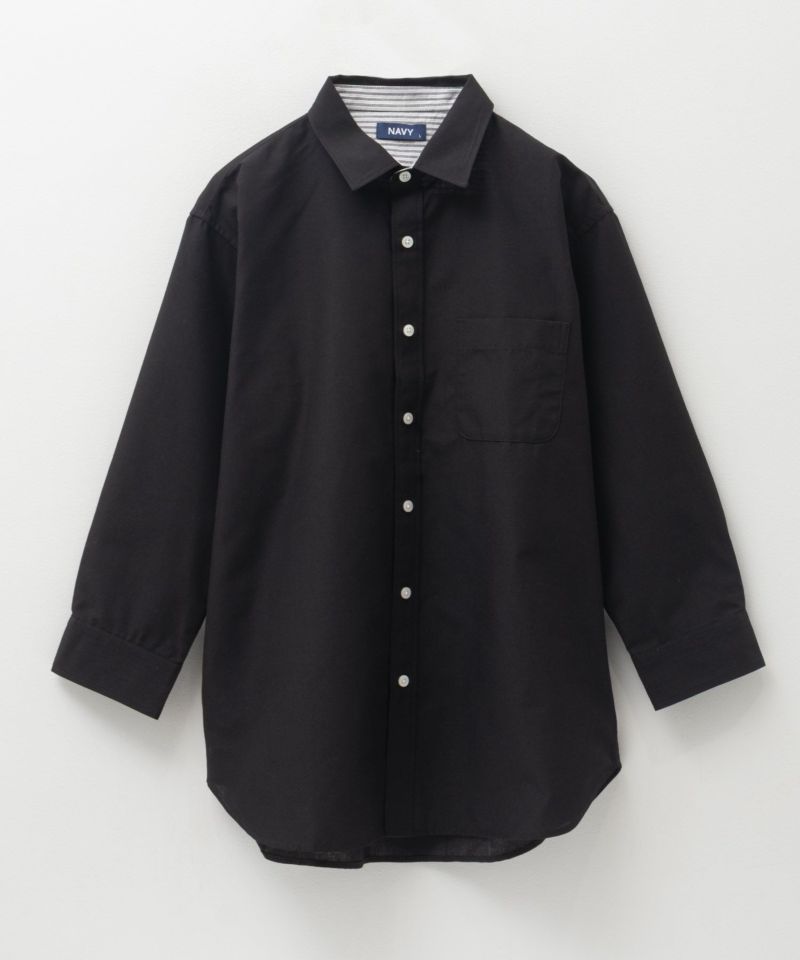 NAVY COOLMAX リネン七分袖シャツ メンズ商品画像-29
