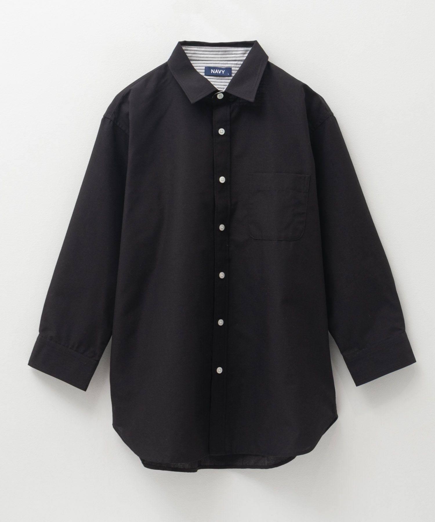 NAVY COOLMAX リネン七分袖シャツ メンズ商品画像-29