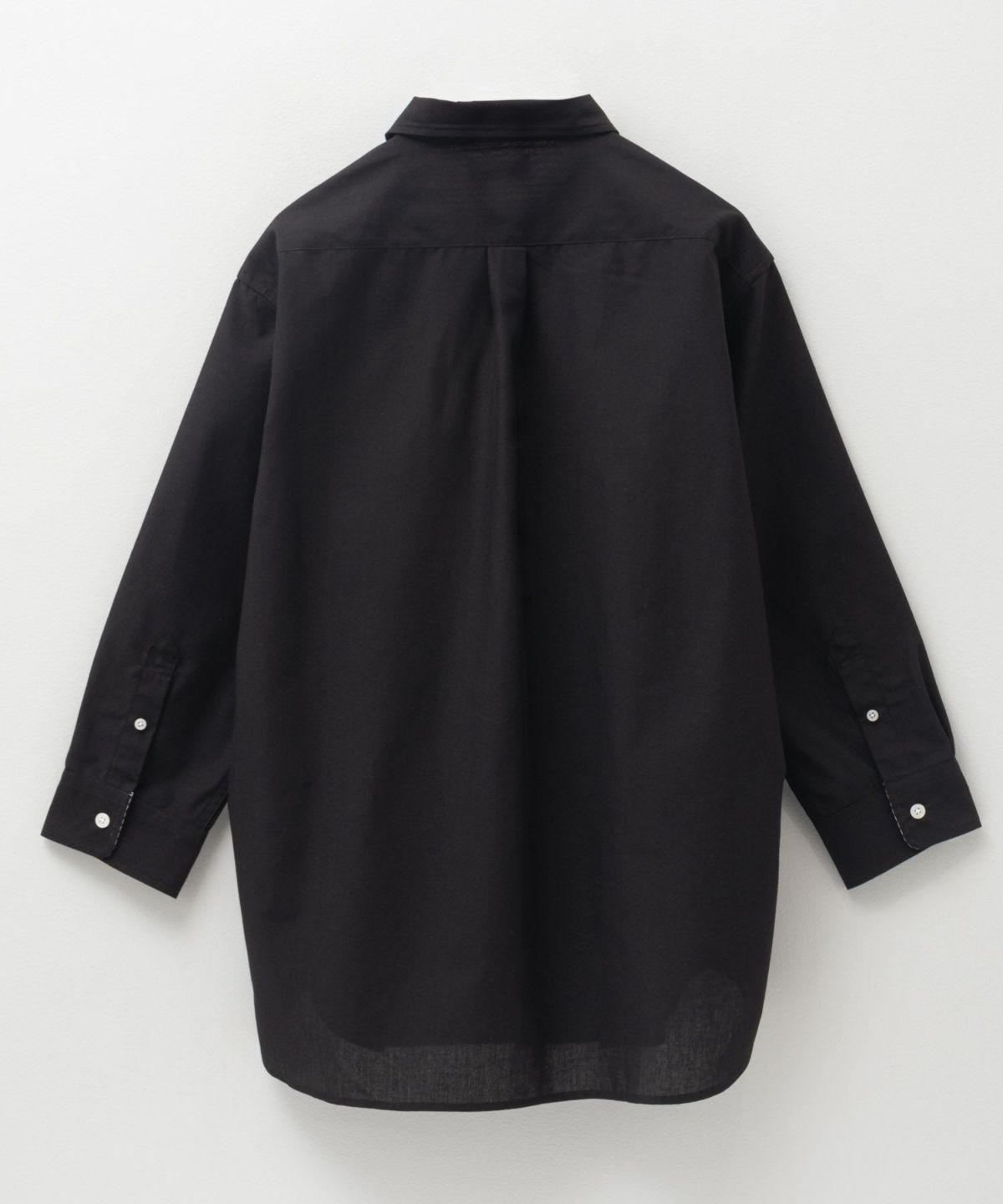 NAVY COOLMAX リネン七分袖シャツ メンズ