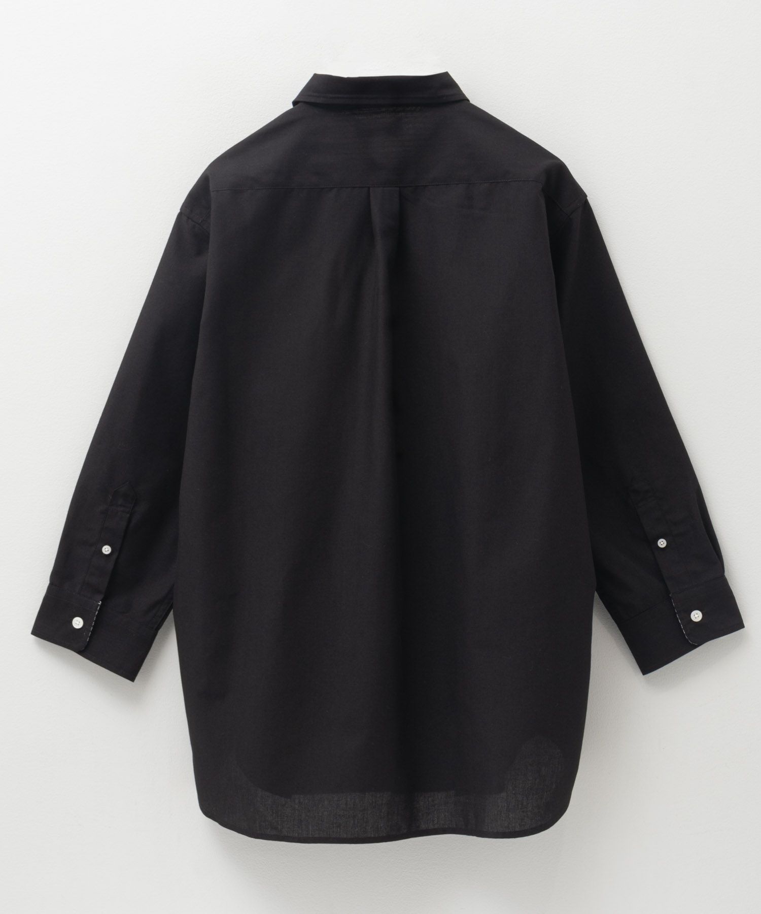 NAVY COOLMAX リネン七分袖シャツ メンズ