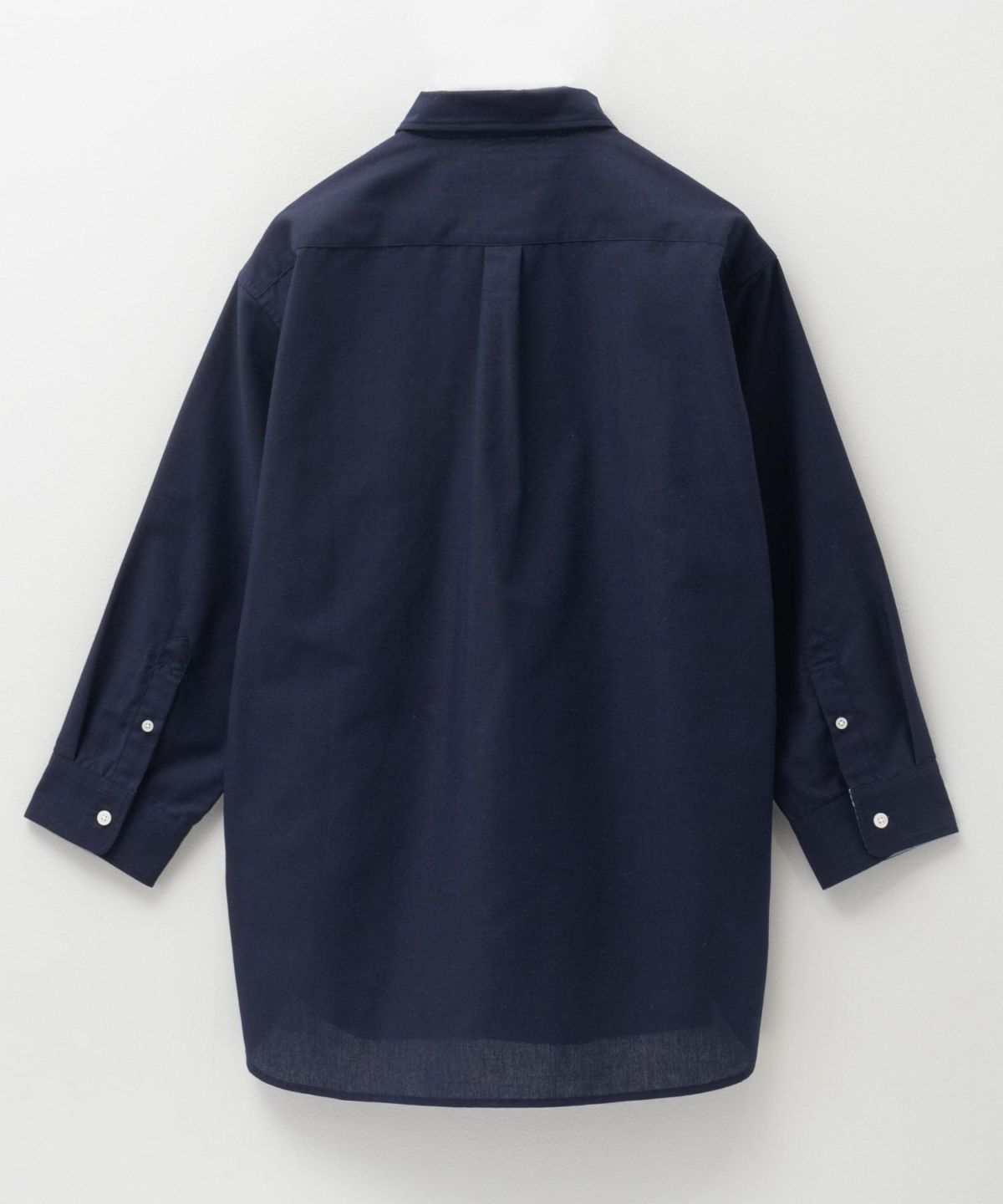 NAVY COOLMAX リネン七分袖シャツ メンズ
