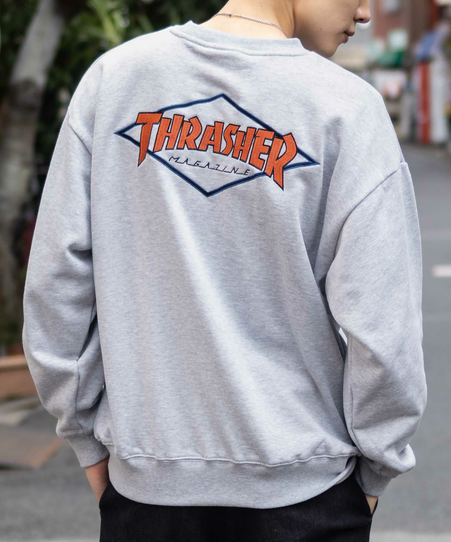 THRASHER ダイアモンドロゴスウェット メンズ