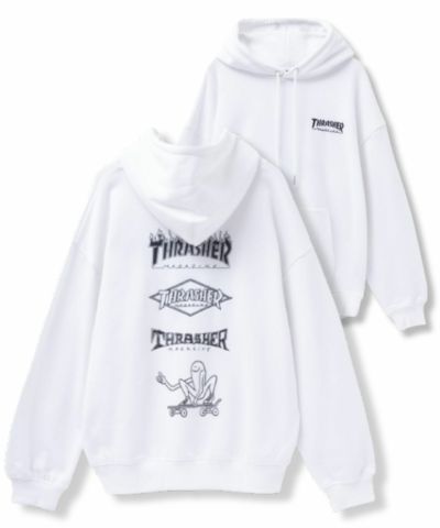 THRASHER  ロゴフーディー メンズ